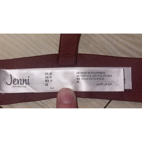 Jenni Style Not Size Womens Triangle Bra Unlined Wire Free M Medium Purple New - Picture 6 of 6